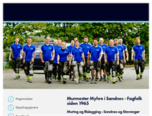Tablet Screenshot of murmester-myhre.no